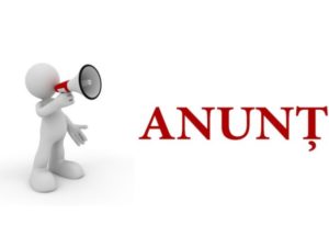 ANUNȚ IMPORTANT